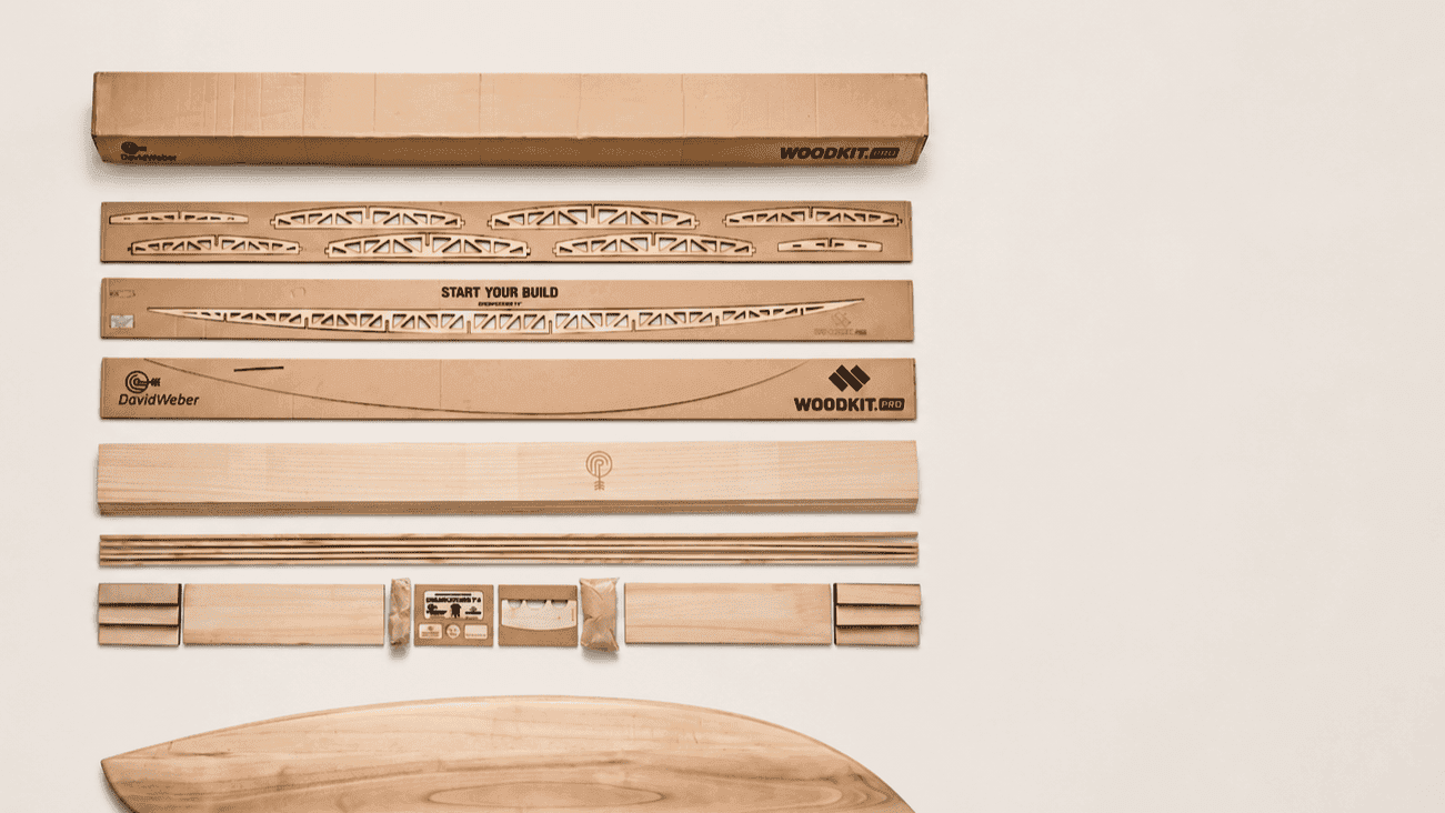 WOODKIT.PRO | WOODKIT.PRO • Build your own surfboard. |4 Complete kit laid out
