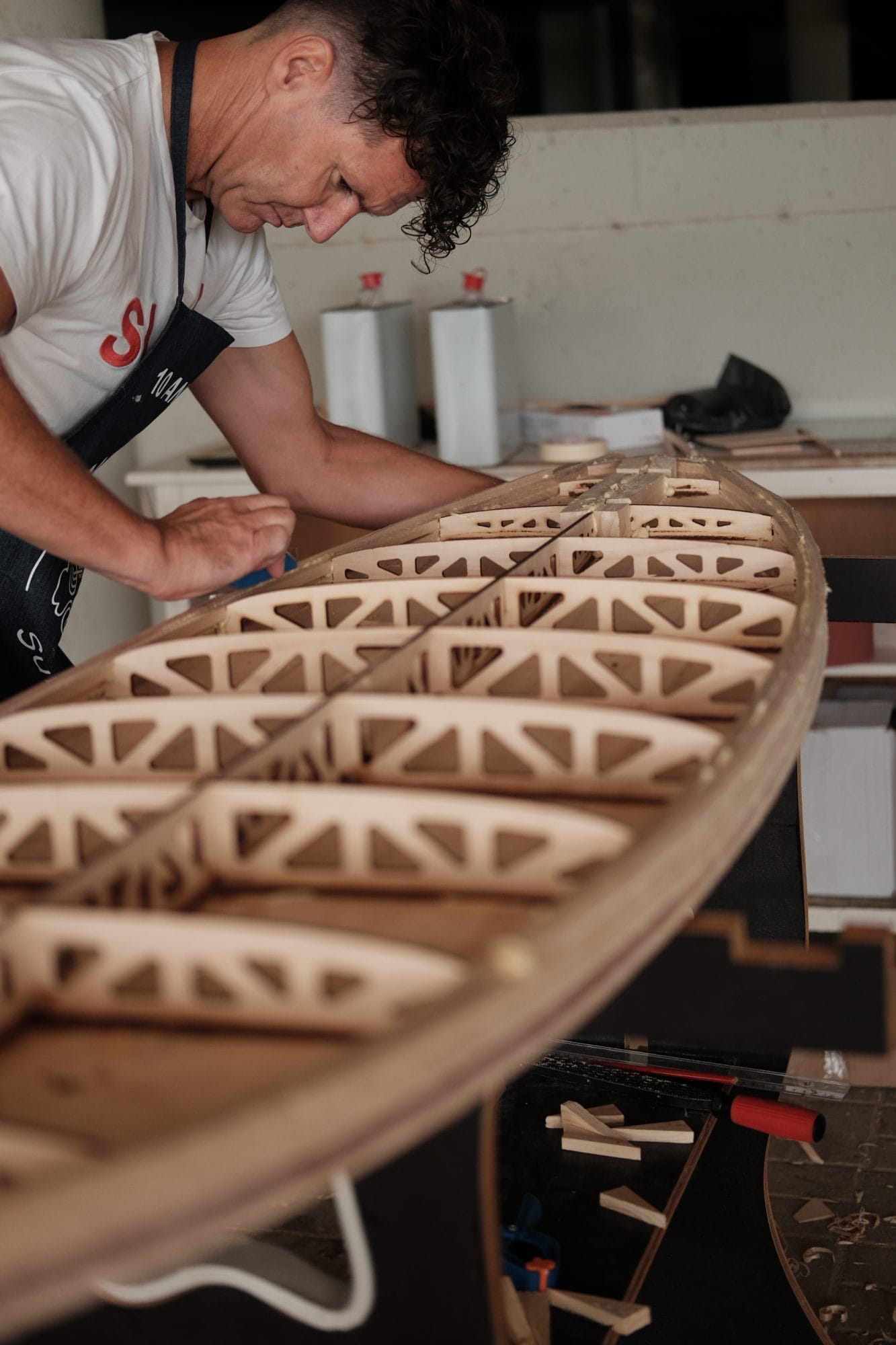Estructura WOODKIT en montaje