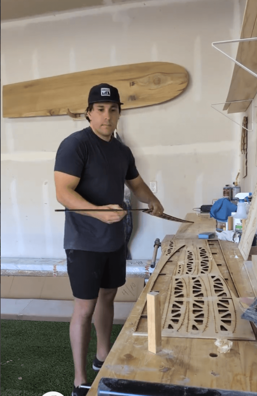 Costillas del frame en el taller