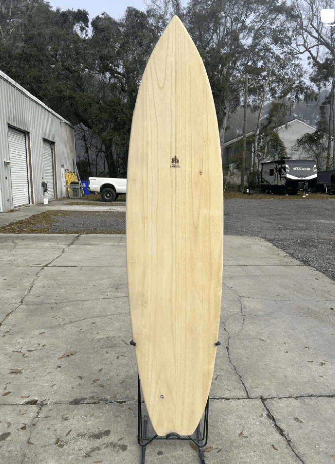 WOODKIT.PRO | WOODKIT.PRO • Build your own surfboard. |8 Finished board on a shaping stand